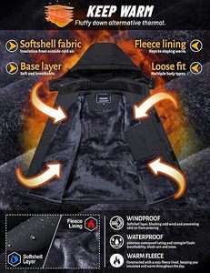 2024แจ็คเก็ตขนแกะหนาอบอุ่นแบบลำลองสำหรับกลางแจ้งขนแกะขนแกะขนแกะขนแกะแกะมีปกคอเสื้อหยักสำหรับฤดูหนาว - Product Image 3