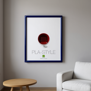 BASIC PLA STYLE Glossy Blue <b>Plastic</b> <b>Frame</b> 40x50cm for Bubola & Naibo Product Category <b>Plastic</b> <b>Frames</b> Model PLA01 BL 17 - Product Image 3