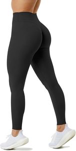 Leggings pour femmes en coton 100% - Taille mi-haute - Respirant - Antibactérien - Vêtements de sport décontractés - Longueur genou - Personnalisable - Meilleur prix - Service OEM - Product Image 6