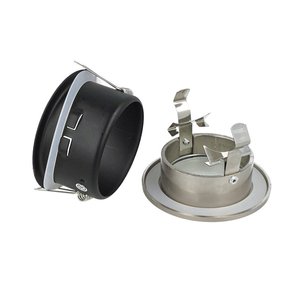 GU10 MR16 porta faretti a LED rotondo da incasso satinato Color Nickel impermeabile IP54 SKU-3614-illuminazione/portalampada - Product Image 2
