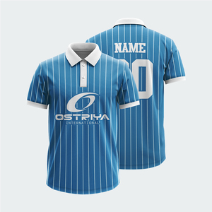 Polos de golf de manga corta con estampado de sublimación personalizado para hombre, Polo informal directo de fábrica para hombre - Product Image 6