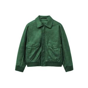 Chaqueta de Cuero Vintage Premium para Hombre, Invierno, Alta Calidad, Acabado Estándar, Técnicas de Bordado y Tejido de Ganchillo, OEM - Product Image 4