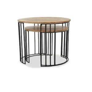 New Trending Vintage Style Classic Design Metal Iron <b>Wooden</b> Tables Customized Size Shape <b>Colour</b> Uses In Home Hotel - Product Image 2