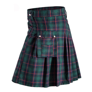 Phong cách dân tộc của nam giới phụ nữ Scotland tartan <span class=keywords><strong>kilt</strong></span> váy truyền thống quốc gia Scottish trang phục LEN/polyviscose/Acrylic Dài đến đầu gối - Product Image 3