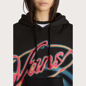 Sweat à capuche surdimensionné personnalisé de haute qualité décontracté 280gsm polaire hiver sérigraphie Streetwear Hip Hop femmes - Product Image 5