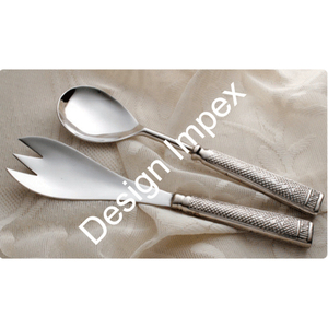 Juego de Cucharas de Acero Inoxidable Pulido, Juego de Cubiertos de Primera Calidad, Juego de Cucharas de Metal con Impresión Personalizada, Juego de 2, Última Llegada - Product Image 3