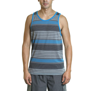 Stylish <b>Striped</b> <b>Tank</b> <b>Top</b> For Men Customized Comfortable Soft Cotton Slim Fit O Neck Sleeveless Men's <b>Tank</b> <b>Top</b> From Bangladesh - Product Image 1