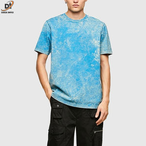 Camiseta vintage de alta calidad con lavado ácido para hombre, algodón de 250gsm, manga corta de gran tamaño, diseño de cuello redondo en blanco de verano - Product Image 3