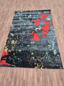 Alfombra de lana moderna tradicional hecha a mano para sala de estar 100% algodón fino con patrón abstracto juego de alfombras antideslizantes - Product Image 3