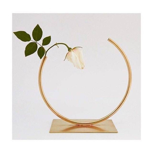 Florero Moderno de Hierro y Latón con Acabado Dorado para Decoración del Hogar, Bodas, Sala de Estar, Mesa, Porta Flores - Product Image 3