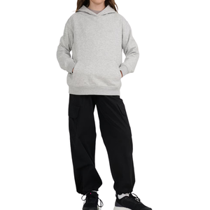 Sweat à capuche imprimé en tricot pour filles, respirant, séchage rapide, polaire doux, haut de sport, logo personnalisé, 100% coton - Product Image 5