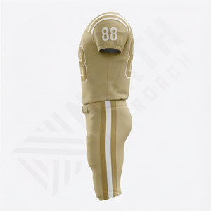 Meilleure vente Uniforme de football américain imprimé par sublimation Nouvelle arrivée Matériel respirant Tenue d'équipe de performance de football américain - Product Image 3