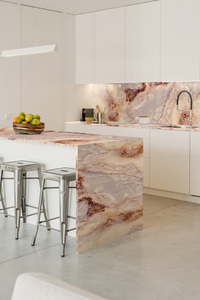 <b>Prime</b> Core Custom Kitchen Bathroom Vanity Tops Calacatta Carrara Quartz Artificial Stone Countertops 1 Year Warranty Fire - Product Image 1