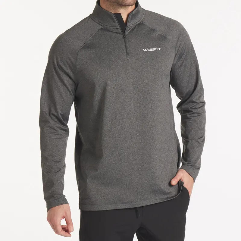 Golf Jacket Pullover 1/4 Quarter Zip Pullover Shirt Raglan Sleeve Sportswear