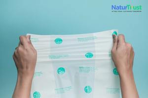 Flexible Cornstarch <b>Bag</b> Biodegradable <b>Compostable</b> for Vegetable Shopping Custom Print T Shirt Carry <b>Bag</b> - Product Image 3