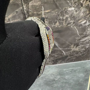 Mejore la moda Hip Hop Style Iced Out Luxury Acero inoxidable Cuarzo Multi Color Moissanite Diamond Crafted Watch para hombres y mujeres. - Product Image 3