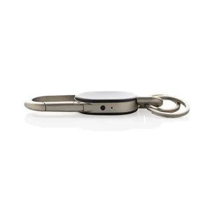Portachiavi Personalizzato Promozionale in Acciaio Inossidabile Lucidato per Due Chiavi - Product Image 4