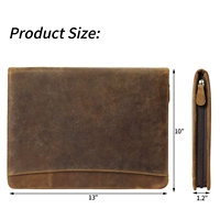Portafolio con Cierre Personalizado al por Mayor, Portafolio de Cuero Personalizado, Carpeta de Archivos con Logotipo
