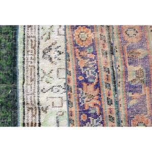 Alfombra clásica hecha a mano de lana verde Beige, diseño de retazos rectangulares de 3,2x3,2 pies para adolescentes, alfombras de látex para dormitorio y pasillo - Product Image 5