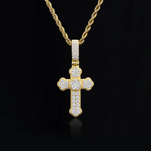 Colgante Personalizado de Hip Hop para Hombre, Chapado en Oro, con Incrustaciones de Circonitas Cúbicas - Product Image 1