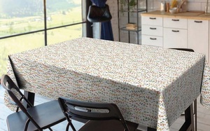 Tovaglia in tela cerata modello Texture Willow rossa 140cm (Dintex 83-199) - Product Image 1