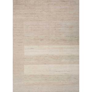 Tapis en laine tissé à la main Contour Ivory, coton biologique et jute, design puzzle rectangulaire pour salon et couloir - Hwl-268 - Product Image 1