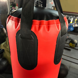 Saco de arena inflable negro y rojo de alta calidad al por mayor con sacos de arena y sacos de arena de cuero genuino de diseño portátil - Product Image 2