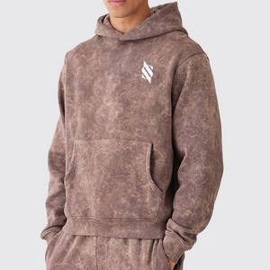 Survêtements pour hommes en molleton 100% coton, légers, de haute qualité, effet vieilli, séchage rapide, décontractés, pour l'hiver, motif uni, respirants - Product Image 3