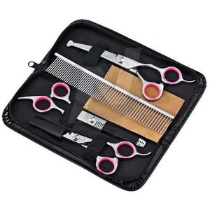 Ciseaux de toilettage professionnels pour chiens en acier inoxydable Kit de ciseaux de toilettage pour chiens avec embouts ronds de sécurité - Product Image 2