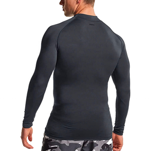 Logotipo personalizado Hombres Rash Guards Swim Shirts UPF 50 + Protección solar Secado rápido Pesca Fitness Running Ropa Transpirable - Product Image 2