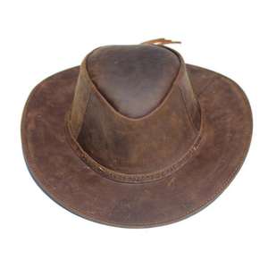 Sombreros de Vaquero de Cuero Genuino Personalizados OEM - Protección Solar Ecológica para Exteriores, Sombreros de Viaje Duraderos para Todas las Estaciones, Unisex - Product Image 3