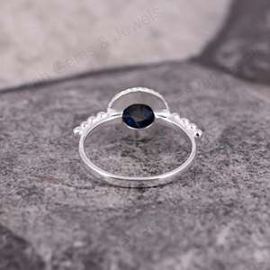 ชุดฝาปิดลูกปัดเงินแท้925ชิ้นทำด้วยมือทำจากหินอัญมณี Lapis Lazuli อัญมณี Jewelry-10mm ละเอียดทำด้วยมือ - Product Image 3