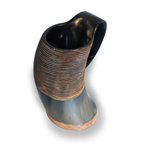 High Quality Natural <b>Buffalo</b> <b>Horn</b> Viking Mugs Polished Nautical Style for Vintage Drinkware Collections Wholesale Prices India - Product Image 2