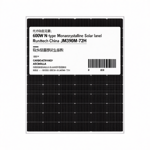 Panneau solaire monocristallin de type N 600W par Runtech Chine JKM390M-72H - Product Image 2