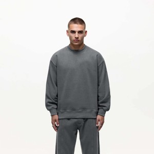 Sudadera gris lavada de alta calidad para hombres y mujeres Diseño cómodo y elegante para ropa informal - Product Image 2
