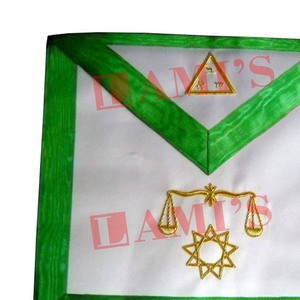 Tablier de rite écossais 8e degré maçonnique fabriqué en usine Tablier de régalia de francs-maçons personnalisé à vendre - Product Image 2