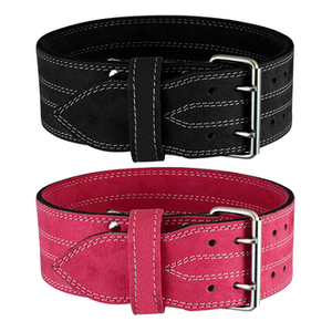 Ceinture de musculation en cuir de vache robuste, antidérapante, avec logo personnalisé, couleur résistante, protection avancée du dos, unisexe, salle de sport - Product Image 3