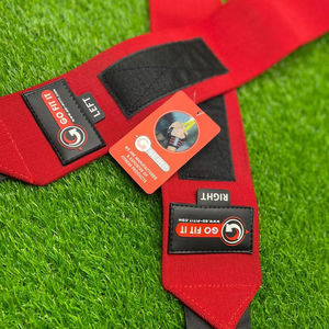 Sangles de poignet en néoprène unisexe pour la musculation, antidérapantes, réglables, entraînements de force, soulevé de terre, surface rembourrée, élastique, forme - Product Image 1