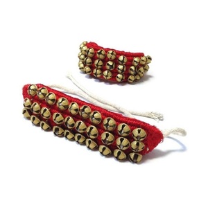 100 paire indien fait Kathak danse classique laiton Ghungroo attaché avec corde de coton rituels de danse rythmique à bas prix usine - Product Image 5