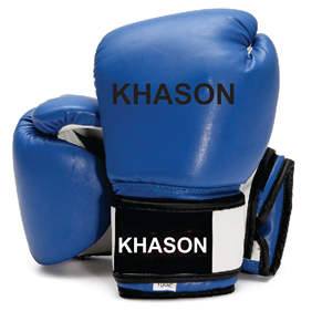 10OZ 12OZ GUANTES DE BOXEO PU CUERO ENTRENAMIENTO GANTS DE CAJA GANADOR LOGOTIPO PERSONALIZADO Y DISEÑO ROSA AZUL BLANCO - Product Image 1