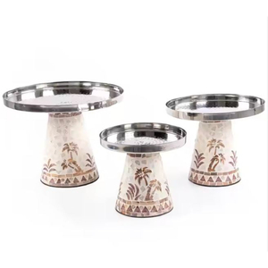 Vaisselle de fête de mariage en gros Plateaux de service à chocolat et support Bol à chocolat en acier inoxydable de qualité supérieure à vendre - Product Image 4