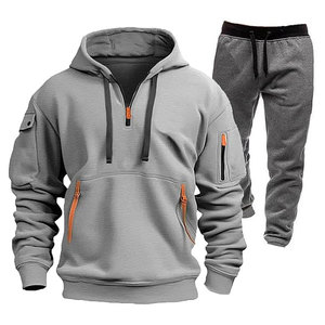 Chándales Deportivos Casuales para Hombre de Alta Calidad al por Mayor, Diseño Personalizado, Sudadera con Capucha de Invierno, Ligera y Transpirable, 100% Poliéster - Product Image 1