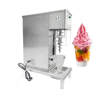 Ice Cream Fresh Fruits Swirl Freezer Blender Milk Shake Maker Swirl Ice Cream Machine