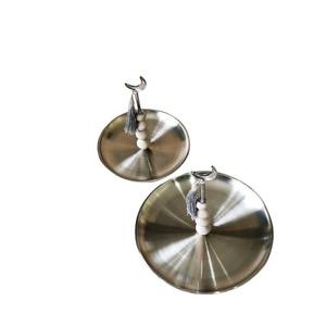 Plateau de service en métal fait à la main, écologique, islamique, arabe, pour les fêtes musulmanes, les fêtes de l'Aïd, les décorations de table pour l'Iftar - Product Image 2