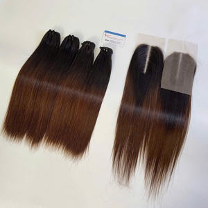 ผม100% จากผมมนุษย์ดิบจากเวียดนามผมตรงกระดูกแท้สีน้ำตาล - Product Image 4