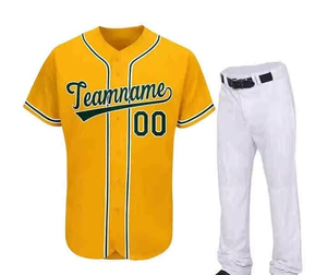 Uniformes de béisbol personalizados Diseñe sus propios uniformes de béisbol y sóftbol para hombres Conjunto de Jersey y pantalón - Product Image 6