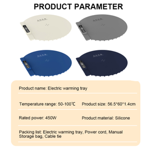 Custom 56.5*60*1.4CM H3 Warming Trays for Buffets Party Silicone <b>Heating</b> Mat for Food with 6 Temperature Settings Rollable - Product Image 2