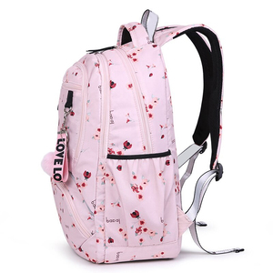 Mochila para ordenador portátil para estudiantes de 15,6 pulgadas con logotipo personalizado, mochila escolar impermeable para viajes de negocios, Asa desmontable con cierre de cremallera - Product Image 2