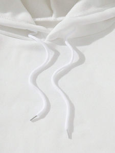 Sudadera con capucha de algodón térmico con cordón y bolsillo de canguro con estampado personalizado OEM para hombres y mujeres - Product Image 4