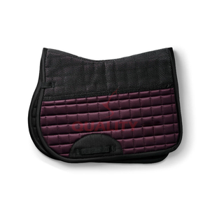 Tapis de selle respirant doublure douce matelassé élégant anglais construction durable pour tout usage équitation tapis de selle personnalisés - Product Image 1